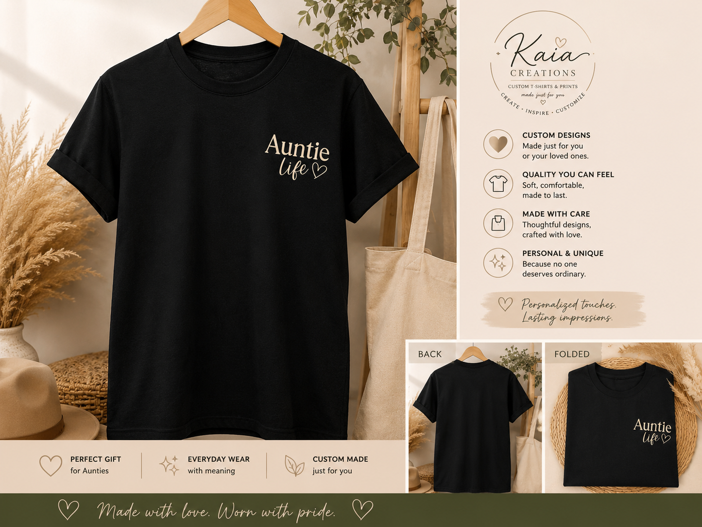 Auntie Life T-Shirt – Cute & Stylish Gift for Aunts