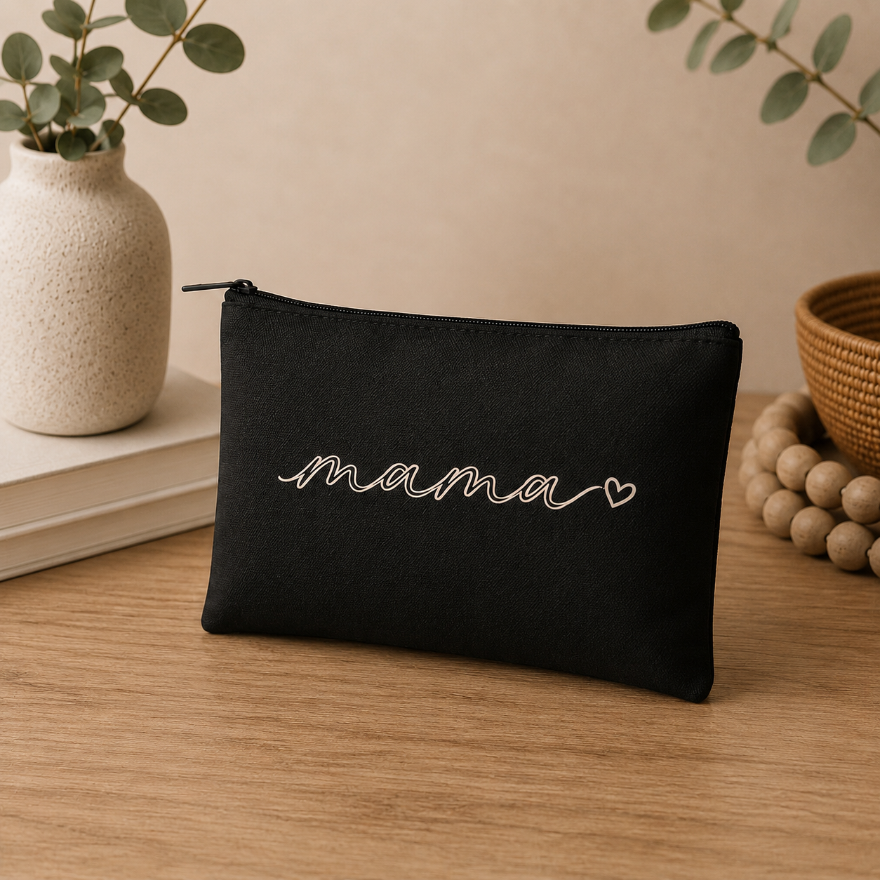 Personalized Canvas Makeup Pouch